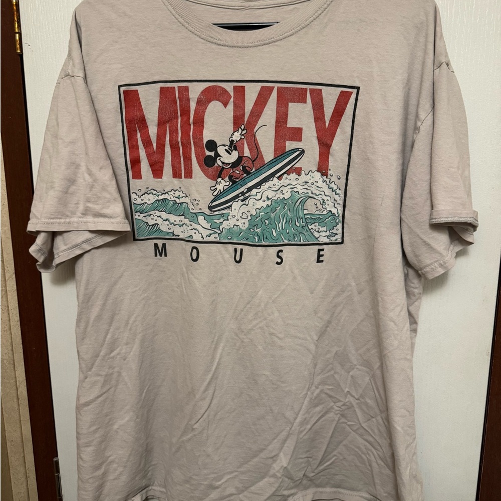 Mickey Mouse Graphic Tee - Cream